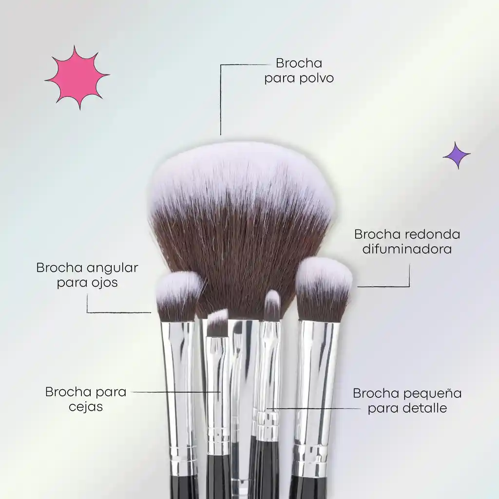 Kit Brochas Lula Beauty X10