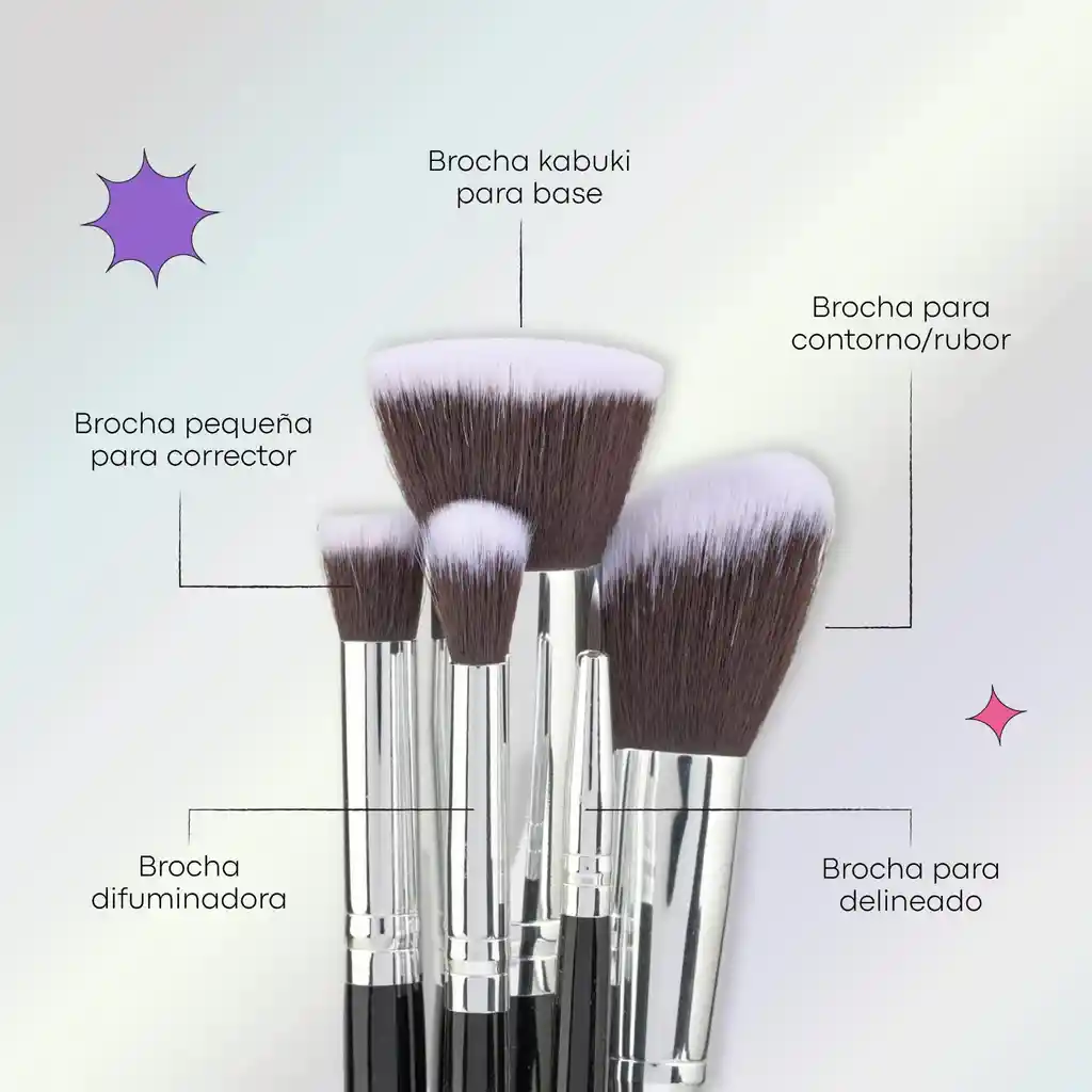 Kit Brochas Lula Beauty X10
