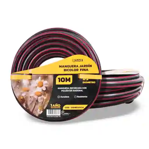 Manguera De Jardin Uduke Uso Industrial X 10 Metros (fenix-bicolor)