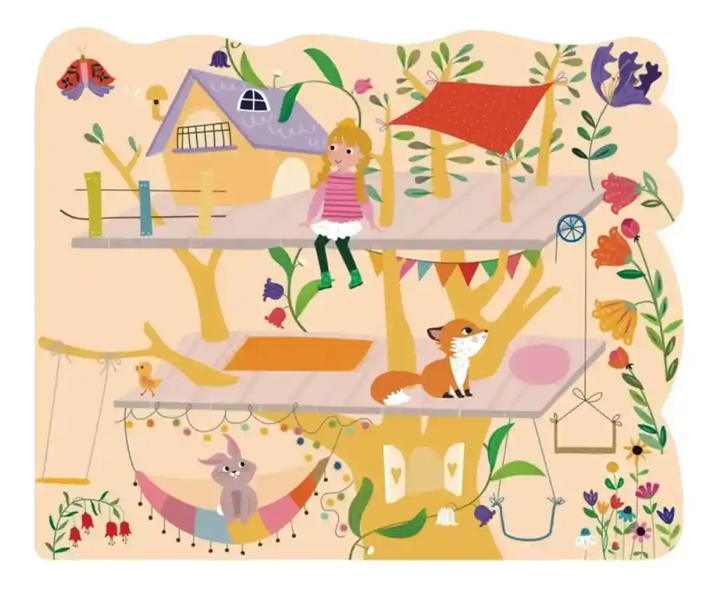 Libro Didáctico Con Stickers Temática Bosque Para Niños