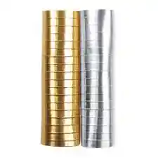 Serpentina Metal Dorado Plata 4 Mt X 2 Sempertex
