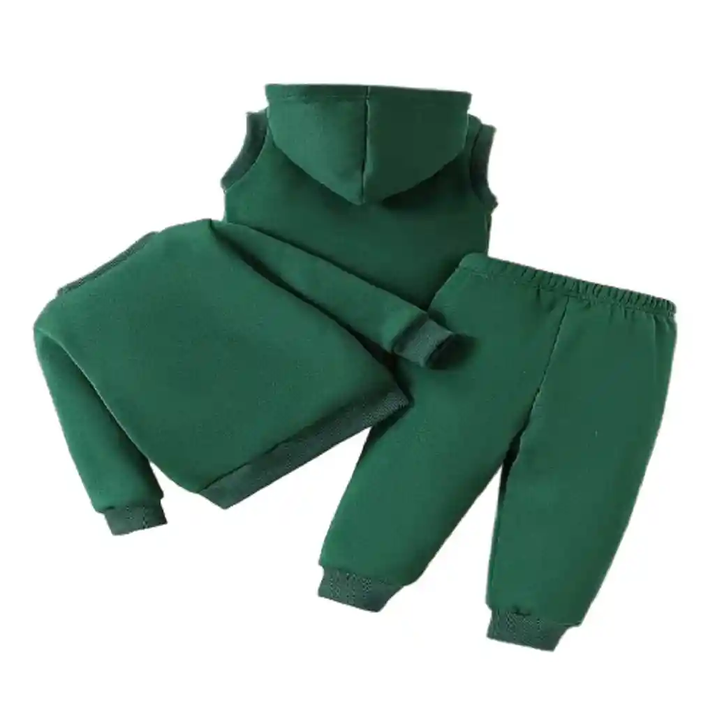 Conjunto Para Niño De 3 Piezas Color Verde Talla 18-24 Meses