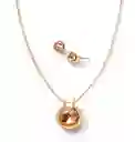 Set Collar + Aretes Shinning Stone