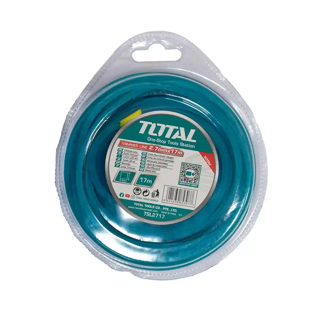 Nylon Guadaðadora Cuadrado 2,7mm X 17m Total (tsl2717)