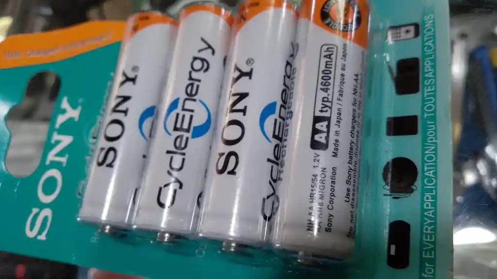 Batería Pila Recargable Aa Sony Blíster X 4 De 4.600 Mah 1.2 V