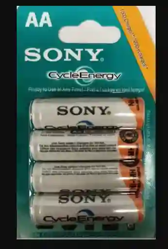 Batería Pila Recargable Aa Sony Blíster X 4 De 4.600 Mah 1.2 V
