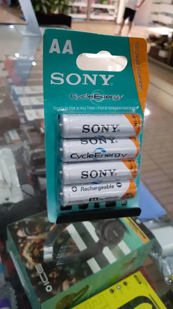 Batería Pila Recargable Aa Sony Blíster X 4 De 4.600 Mah 1.2 V