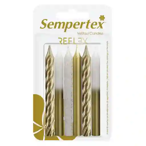 Velita Metal Surtida Dorada X 6 Sempertex