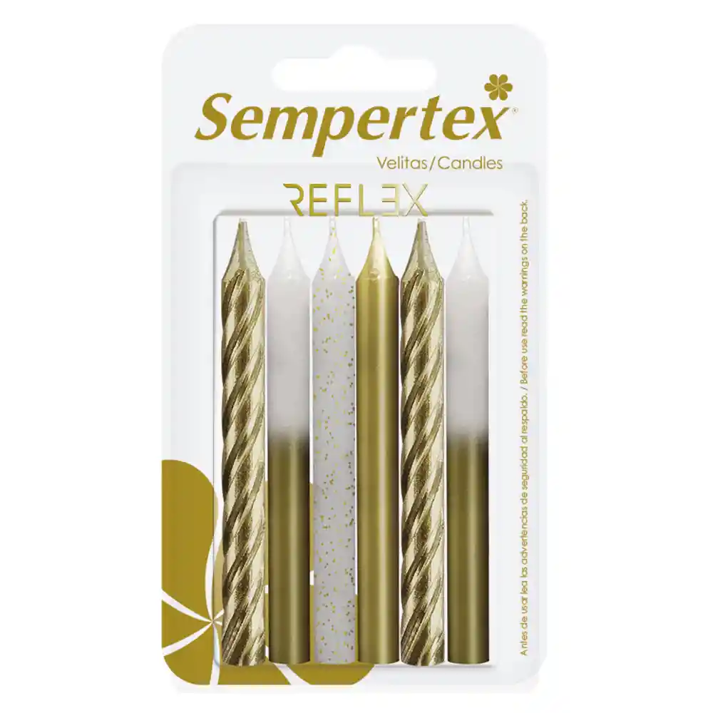 Velita Metal Surtida Dorada X 6 Sempertex