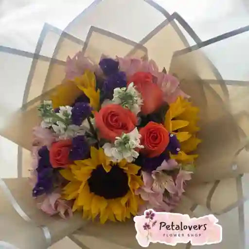 Flores Girasoles Con Rosas Naranjas Dia De La Madre
