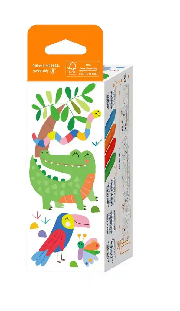 Juego Kit Artístico Para Colorear Safari Para Niños
