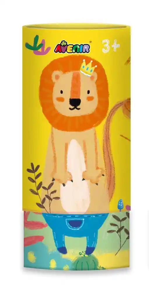 Set Didáctico Arte Con Crayones 3 En 1 Póster Para Niños