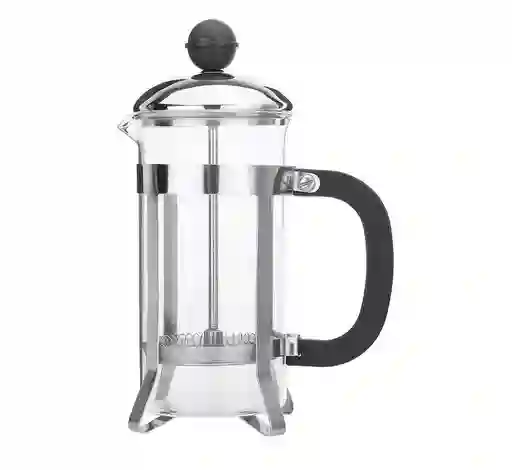 Cafetera Prensa Francesa 350ml En Vidrio - Color Plata