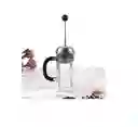 Cafetera Prensa Francesa 1000ml En Vidrio - Color Plata