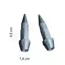 Tapa Válvula 4 Und Punta Lujo Carro Camioneta Moto Universl Gris