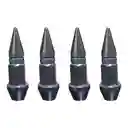 Tapa Válvula 4 Und Punta Lujo Carro Camioneta Moto Universl Gris