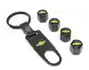 Tapa Valvulas Llanta Llavero Kit Accesorios Carro Chevrolet