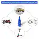 Tapa Válvula 4 Und Punta Lujo Carro Camioneta Moto Universl Azul