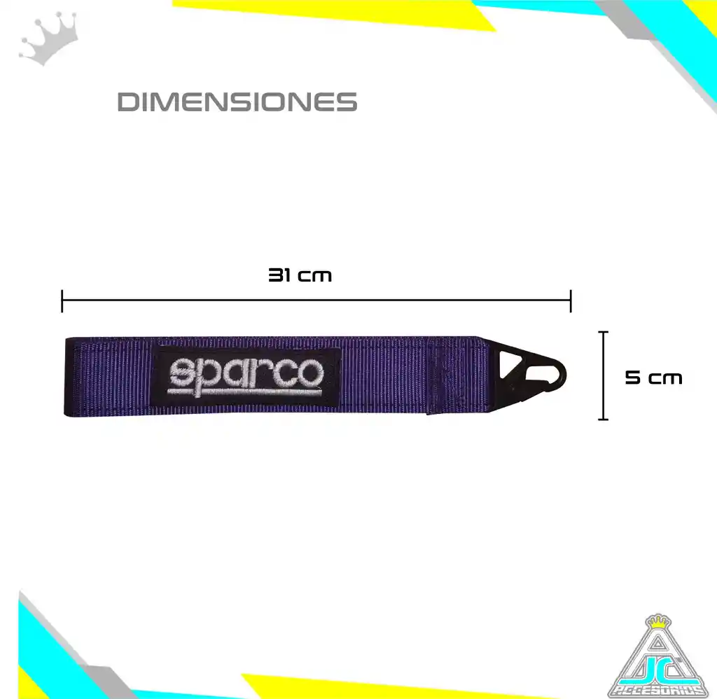 Reata De Arrastre Correa Para Carro Auto Spraco Tuning 1 Und Violeta Oscuro Para Exterior