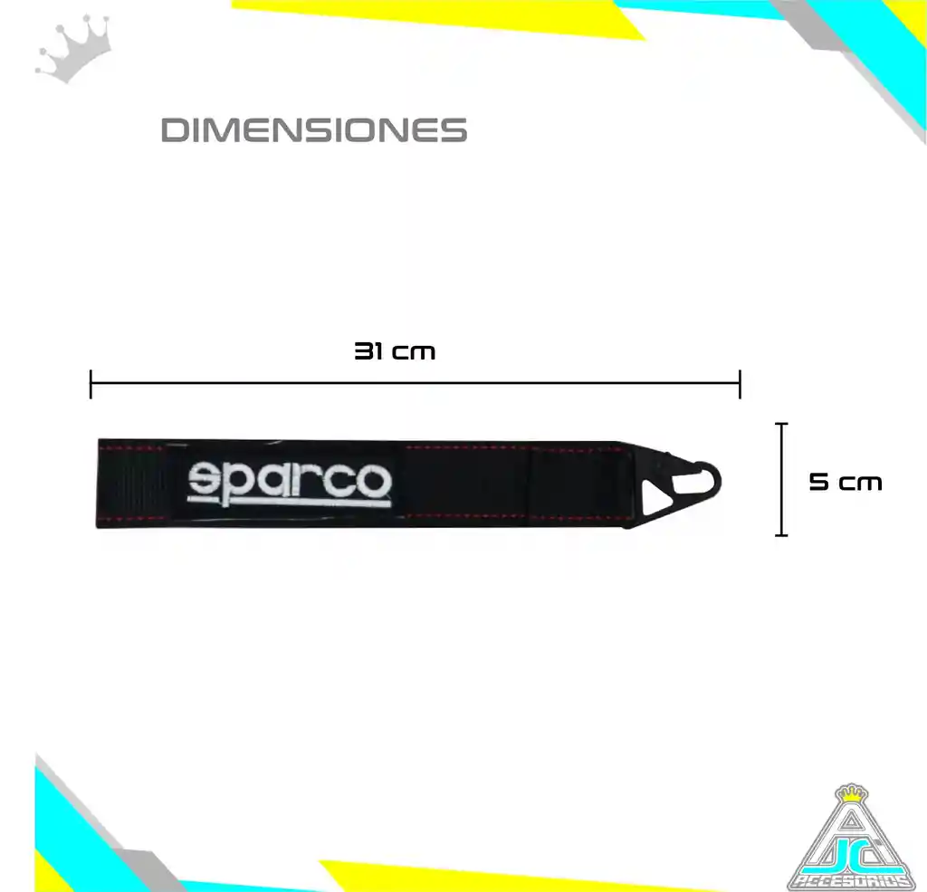 Reata De Arrastre Correa Para Carro Auto Spraco Tuning 1 Und Negro Para Exterior
