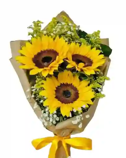 Ramo De Girasoles - Arreglo Floral - Regalo Para Mujer - Arreglo De Flores