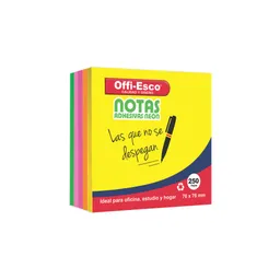Paquete De Post It Notas Adhesivas Cuadradas X 250 Hojas