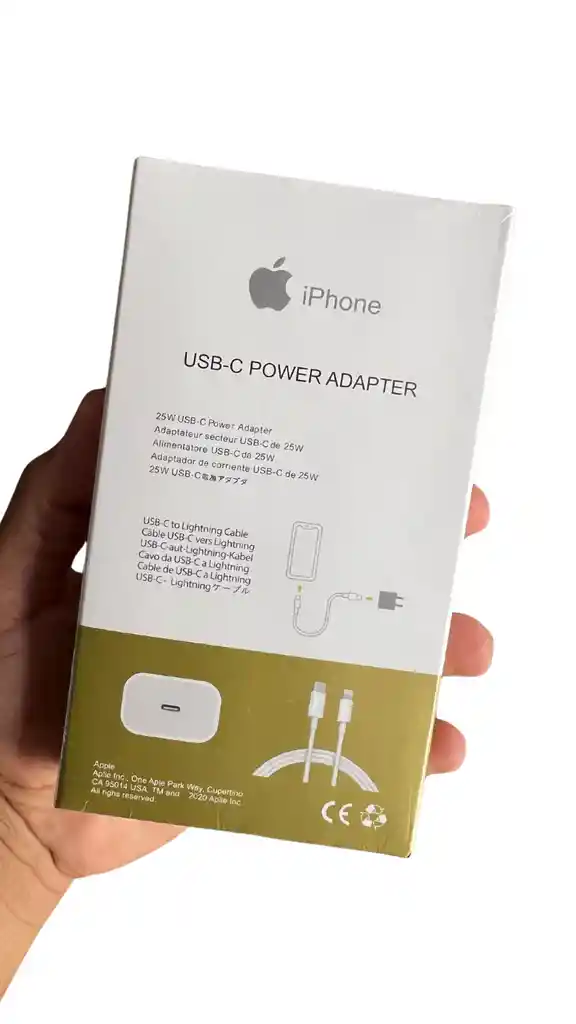 Cargador De Iphone 20w Carga Rapida / Tipo C - Lightning