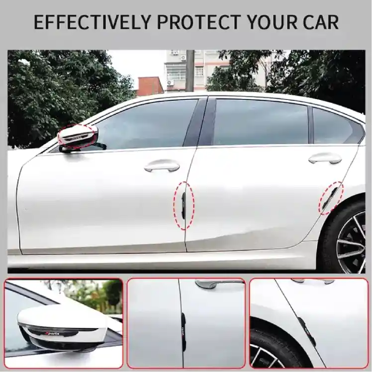 Protector En Goma Para Puertas De Carros Camioneta Adhesivo Azul