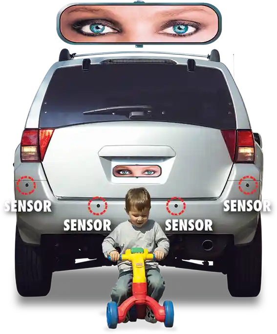 Sensor De Reversa Media Luna Con 4 Sensores