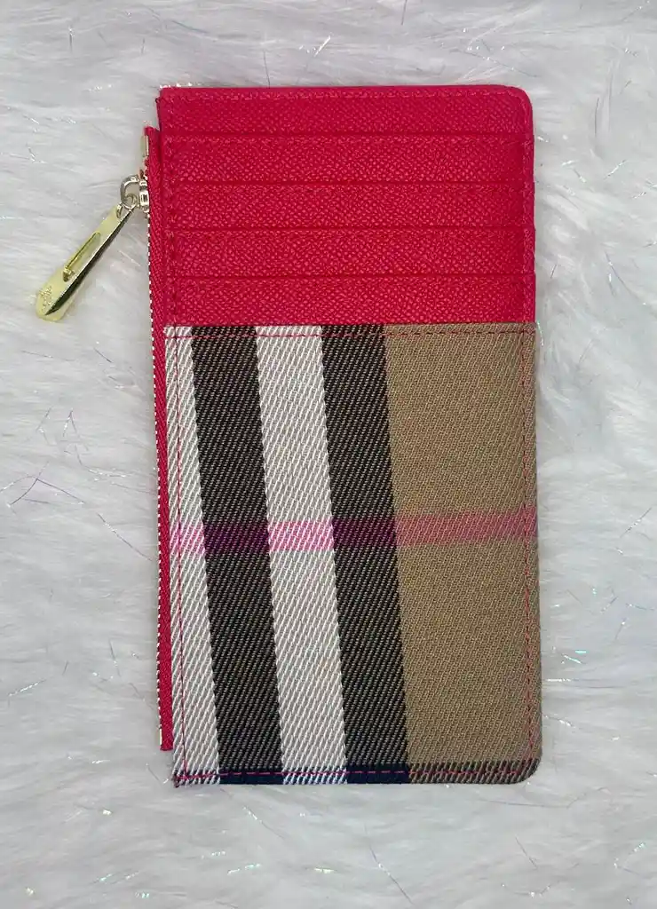 Billetera Burberry "beige-rojo"