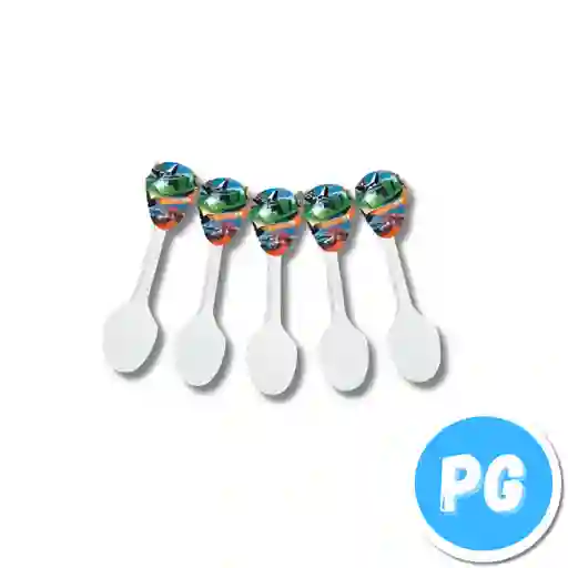 Paquete Cucharas Plasticas X20 Unds Hot Wheels Carros