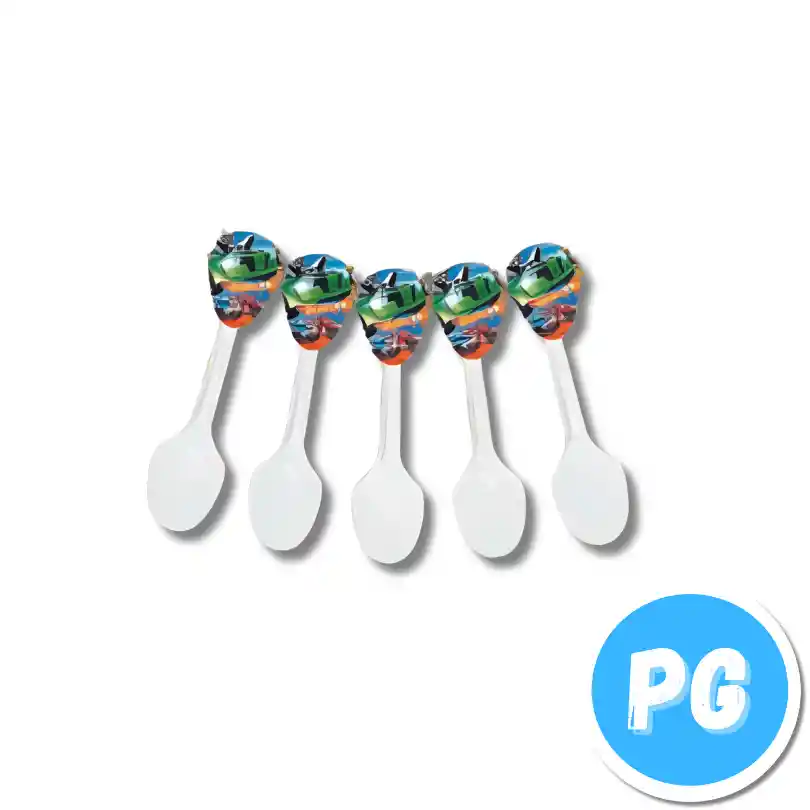 Paquete Cucharas Plasticas X20 Unds Hot Wheels Carros