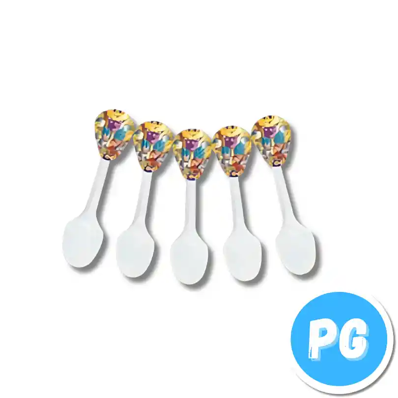 Paquete Cucharas Plasticas X20 Unds Drangonball Z Anime