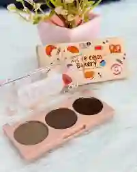 Trendy Kit De Cejas Bakery – 2 Sombras + 1 Betún Para Cejas Perfectas