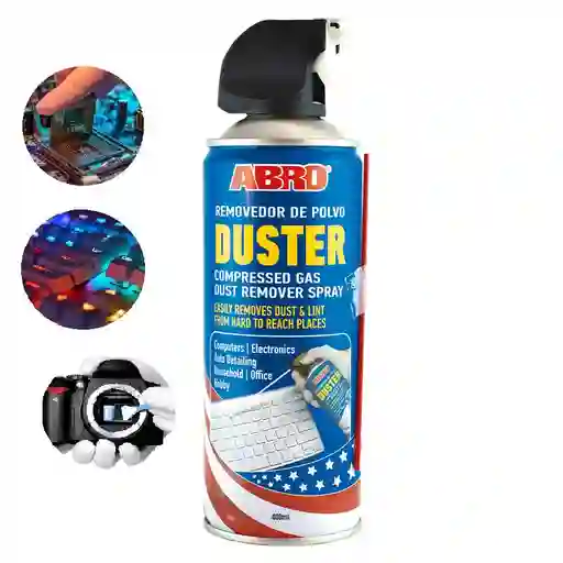 Aire Comprimido 400 Ml Limpiador Electrónico Duster Plumero Aerosol Spray Lata