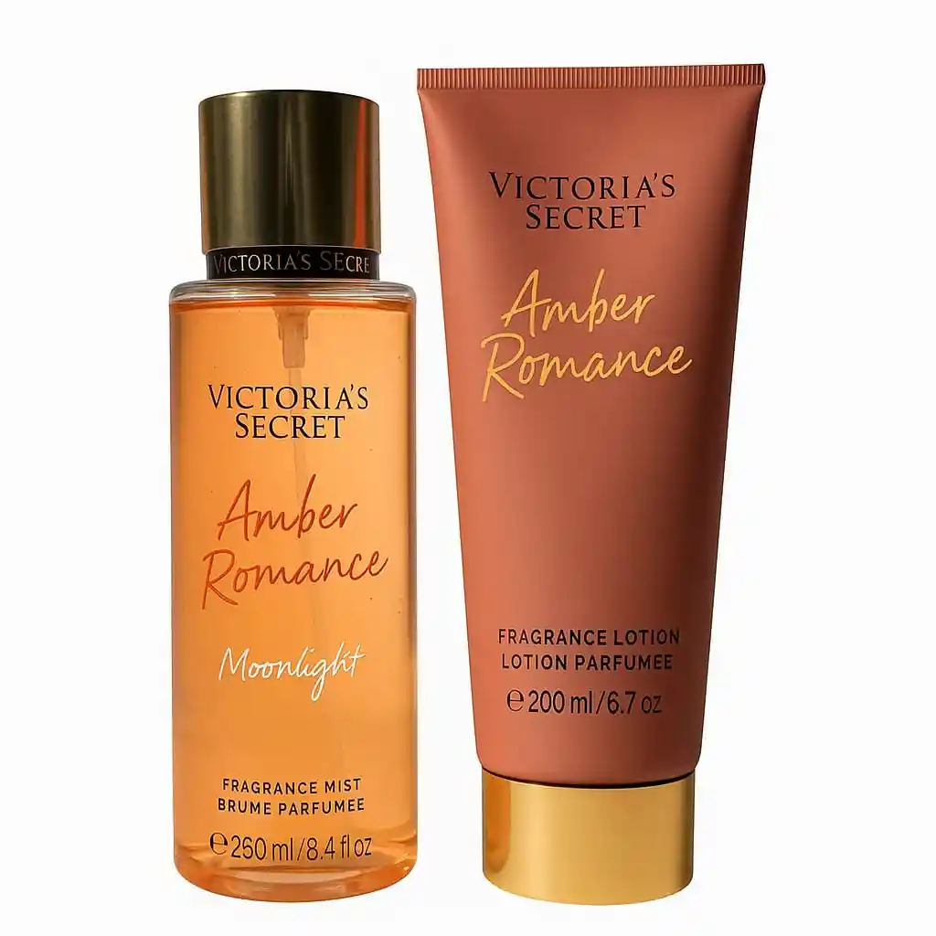 Set Victoria’s Secret Amber Romance Moonlight (spray + Loción Corporal)