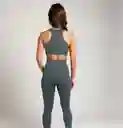 S - M Top Y Leggings - Set Deportivo Gris