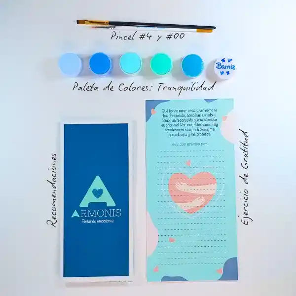 Kit De Arte-terapia: Entre Ronroneos 20x25cm + Tranquilidad