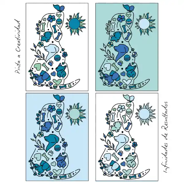 Kit De Arte-terapia: Complicidad Peluda 20x25cm + Tranquilidad