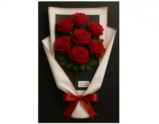 Papel Coreano - Para Flores - Centro Negro Bordes Claros