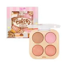 Trendy Contorno Y Rubor Bakery 🍓 – Paleta 4 Tonos Para Rostro Con Efecto Natural Y Dulce 💖