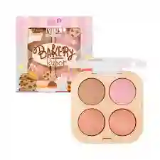 Trendy Contorno Y Rubor Bakery 🍓 – Paleta 4 Tonos Para Rostro Con Efecto Natural Y Dulce 💖