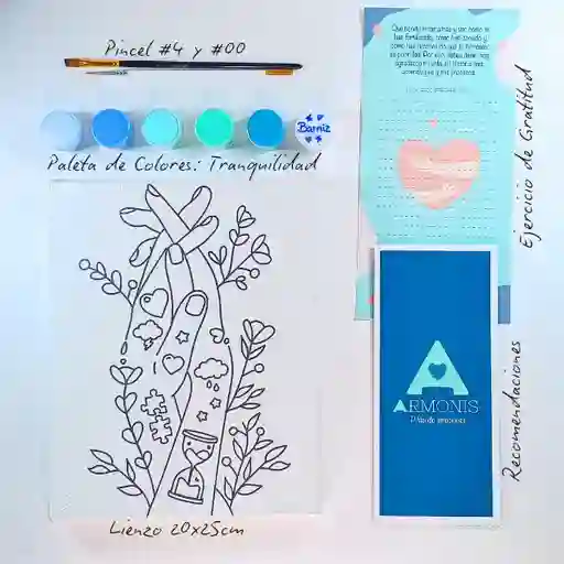 Kit De Arte-terapia: Entrelazados 20x25cm + Tranquilidad