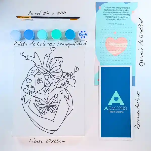 Kit De Arte-terapia: Me Elijo 25x35cm + Tranquilidad