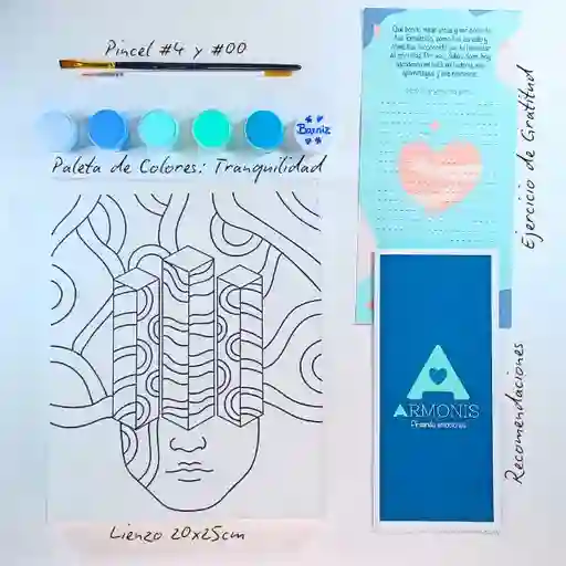 Kit De Arte-terapia: Libérate 20x25cm + Tranquilidad