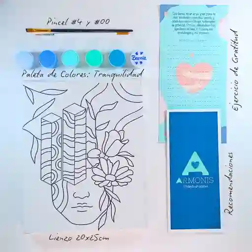 Kit De Arte-terapia: Conéctate 20x25cm + Tranquilidad