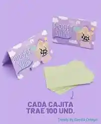 Trendy Papeletas Forget Shine 🌟 – Papel Control De Brillo Y Retoques Faciles Para Piel Matificada 💖