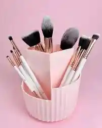 Trendy Organizador Redondo Para Brochas 🖌️ – Estilo Y Orden Para Tu Kit De Maquillaje 💖