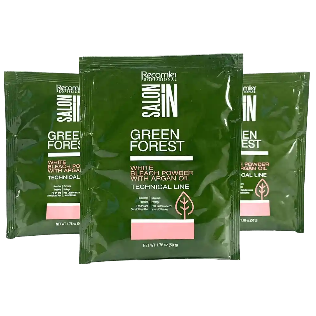 Decolorante Bleach Powder Keratina Con Aceite De Argan Salon In Recamier X50 Gr