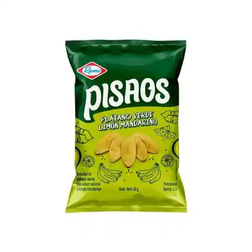 Pisaos De Platano Verde Sabor Limon Mandarino X38gr